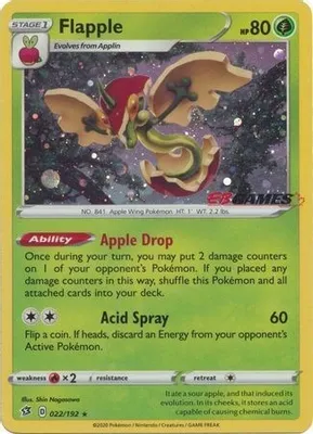Flapple - 022/192 (EB Games Exclusive) from Miscellaneous Cards & Products
