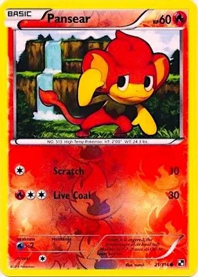 Pansear - 21/114 (Energy Holo) from Miscellaneous Cards & Products