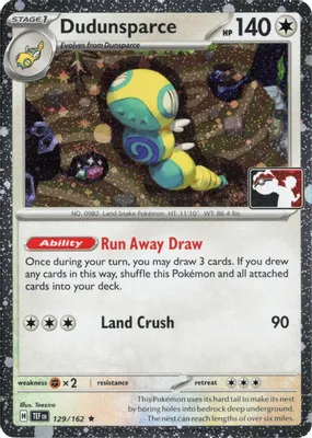 Dudunsparce - 129/162 (Cosmos Holo) from Prize Pack Series Cards