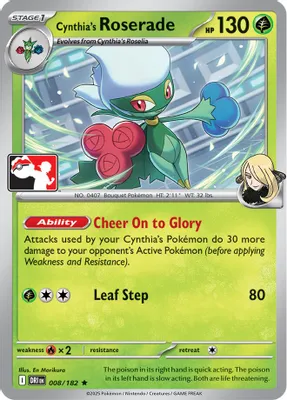 Cynthia's Roserade - 008/182 from Prize Pack Series Cards