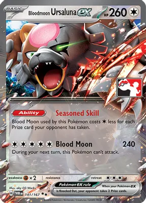 Bloodmoon Ursaluna ex - 141/167 from Prize Pack Series Cards