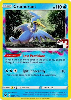 Cramorant - 050/196 (Cosmos Holo) from Prize Pack Series Cards