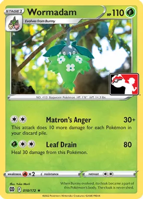 Wormadam - 010/172 from Prize Pack Series Cards