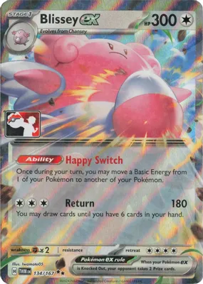 Blissey ex - 134/167 from Prize Pack Series Cards