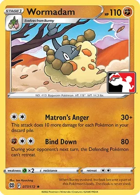 Wormadam - 077/172 from Prize Pack Series Cards