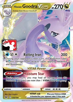 Hisuian Goodra VSTAR - 136/196 from Prize Pack Series Cards