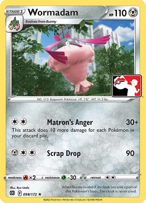Wormadam - 098/172 from Prize Pack Series Cards