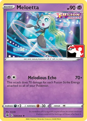 Meloetta - 124/264 from Prize Pack Series Cards