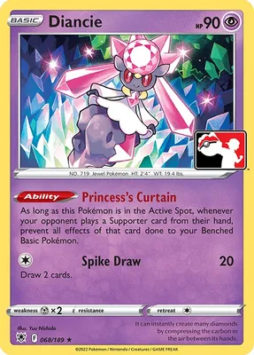 Diancie - 068/189 from Prize Pack Series Cards
