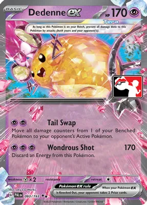 Dedenne ex - 093/193 from Prize Pack Series Cards