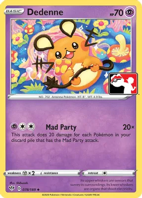 Dedenne - 078/189 from Prize Pack Series Cards