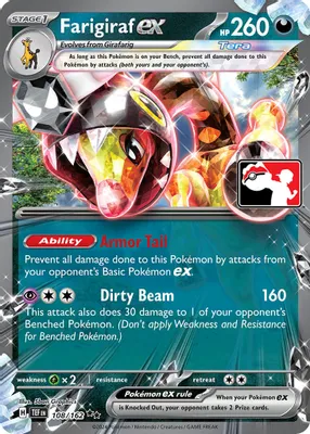 Farigiraf ex - 108/162 from Prize Pack Series Cards