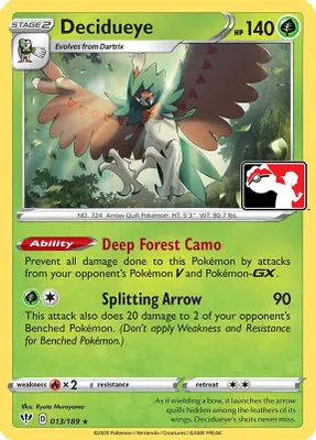 Decidueye - 013/189 from Prize Pack Series Cards