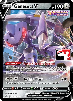 Genesect V - 185/264 from Prize Pack Series Cards