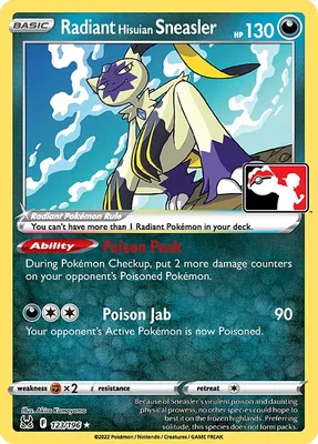 Radiant Hisuian Sneasler - 123/196 from Prize Pack Series Cards