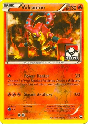 Volcanion - 25/114 (Pokemon League) from League & Championship Cards