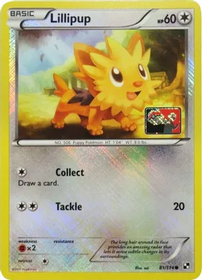 Lillipup - 81/114 (League Promo) from League & Championship Cards