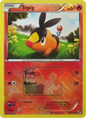 Tepig - 15/114 (League Promo) from League & Championship Cards