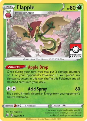 Flapple - 022/192 (League Promo) from League & Championship Cards
