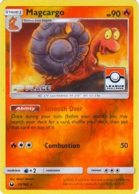 Magcargo - 24/168 (League Challenge) [2nd Place] from League & Championship Cards