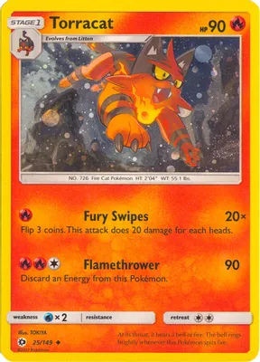 Torracat - 25/149 (Cosmos Holo) from League & Championship Cards