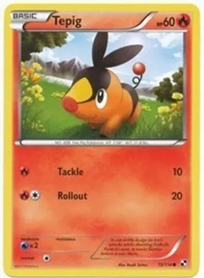 Tepig 15/114 (Cosmos Holo) from League & Championship Cards