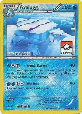 Avalugg - 31/106 (Pokemon League) [2nd Place] from League & Championship Cards