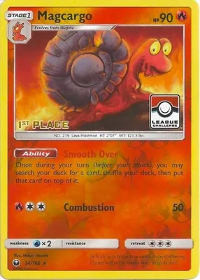 Magcargo - 24/168 (League Challenge) [1st Place] from League & Championship Cards