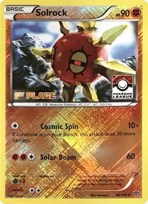 Solrock - 64/146 (Pokemon League) [1st Place] from League & Championship Cards