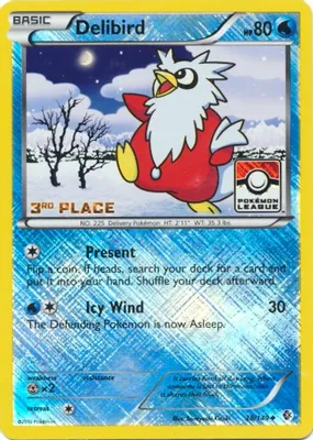 Delibird - 38/149 (Pokemon League) [3rd Place] from League & Championship Cards