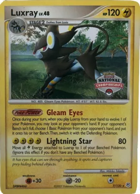 Luxray - 7/130 (National Championships) from League & Championship Cards