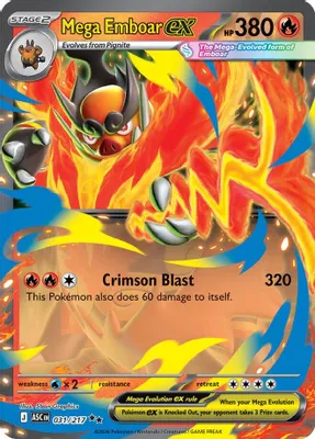 Mega Emboar ex - 031/217 from ME: Ascended Heroes