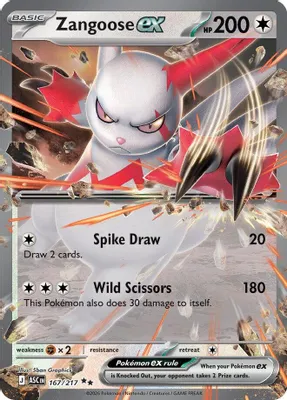 Zangoose ex from ME: Ascended Heroes