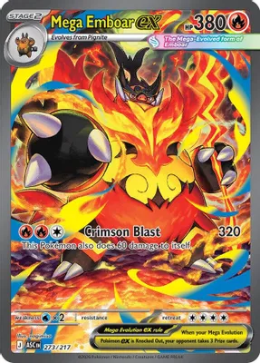 Mega Emboar ex - 273/217 from ME: Ascended Heroes