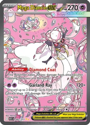 Mega Diancie ex - 282/217 from ME: Ascended Heroes