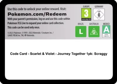 Code Card - Journey Together 1pk: Scraggy
