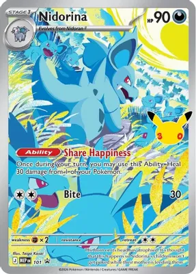 Nidorina - 101 (30th Celebration) from ME: Mega Evolution Promo