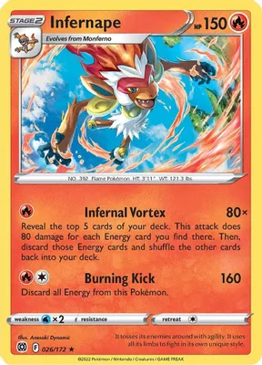 Infernape - 026/172 from Deck Exclusives
