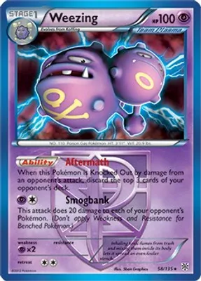 Weezing - 58/135 (BW Plasma Storm) from Deck Exclusives