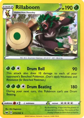 Rillaboom - 015/202 (Cracked Ice Holo) from Deck Exclusives