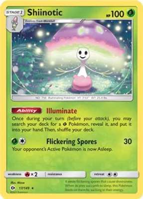 Shiinotic - 17/149 (SM Base Set) from Deck Exclusives