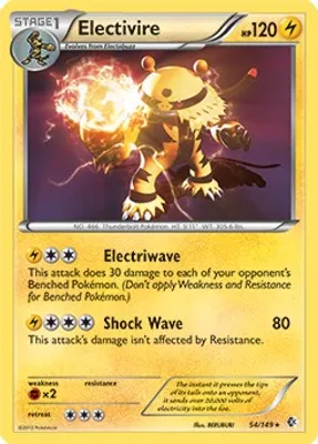 Electivire - 54/149 (BW Boundaries Crossed) from Deck Exclusives