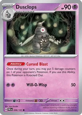 Dusclops from SV: Prismatic Evolutions