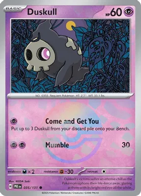 Duskull (Poke Ball Pattern) from SV: Prismatic Evolutions