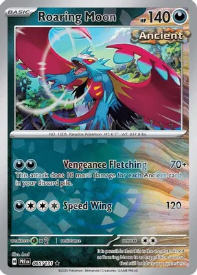 Roaring Moon (Poke Ball Pattern) from SV: Prismatic Evolutions