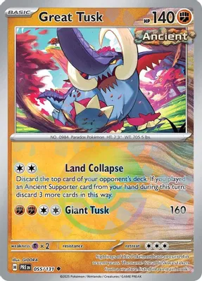Great Tusk (Poke Ball Pattern) from SV: Prismatic Evolutions