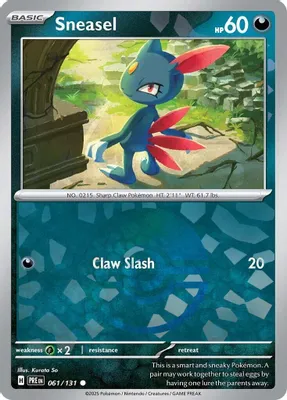 Sneasel (Poke Ball Pattern) from SV: Prismatic Evolutions
