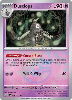 Dusclops (Master Ball Pattern) from SV: Prismatic Evolutions