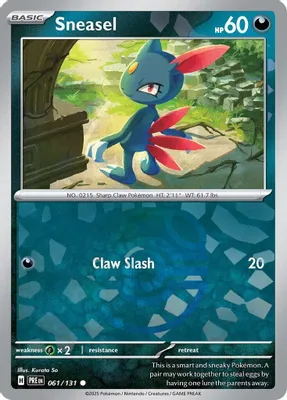 Sneasel (Master Ball Pattern) from SV: Prismatic Evolutions