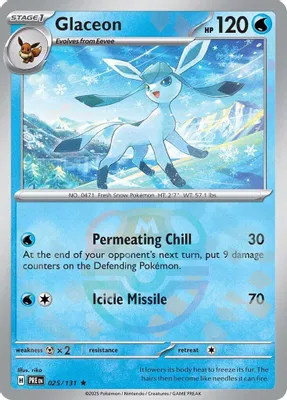 Glaceon (Master Ball Pattern) from SV: Prismatic Evolutions
